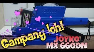 Cara memasang kertas label harga di mesin label Jayko MX 6600 N [upl. by Josee]