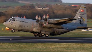 C130 Action At Prestwick Airport [upl. by Nhar669]