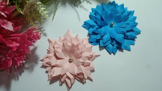 Flower Making with Paper Easy and Beautiful 🌺 DIY Tutorial Crafts [upl. by Ania662]