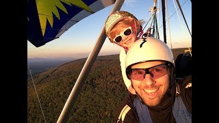 Scarletts First Hang Gliding Flight [upl. by Arrek341]