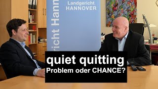 quiet quitting – Problem oder CHANCE – RECHT in ORDNUNG Folge 8 – JuraPodcast [upl. by Ellinej]