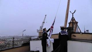 HMS Victory Sunset Ceremony [upl. by Einobe]