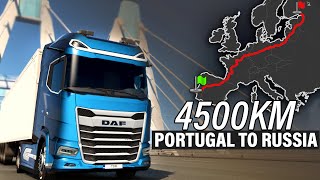 ETS2 Longest Delivery Lisbon to Saint Petersburg Portugal to Russia  Euro Truck Simulator 2 [upl. by Sedda100]