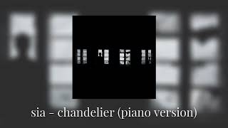 sia  chandelier piano version  slowed amp reverb [upl. by Xam]