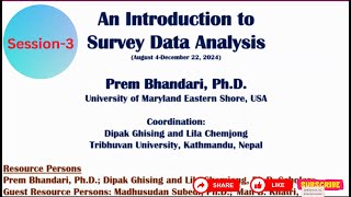 Qualitative Data Analysis Survey Data Analysis Session 3 by Lila Prasad Limbu [upl. by Honebein]