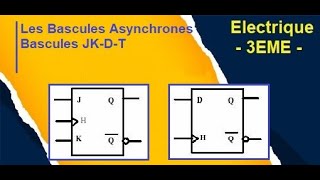 Bascule JK D et T synchrone [upl. by Alsworth]