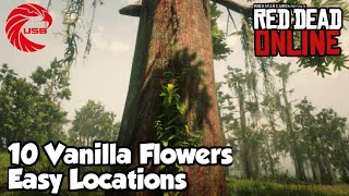 Vanilla Flower Locations RDR2 Online  Red Dead Online Vanilla Flower Location Guide [upl. by Garges]