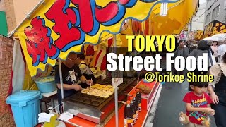 Tokyo Street Food Festival Experience  Wagyu Takoyaki Okonomiyaki Yakisoba Yatai Stands [upl. by Eneluj719]