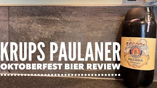 Krups The Sub Compact Paulaner Oktoberfest Bier Review  Krups The Sub Compact Review [upl. by Sigismondo]