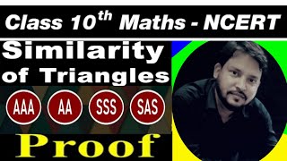 class 10 maths ncert  similarities of triangle  proof of criteria  chapter 6 [upl. by Ahsinnor805]