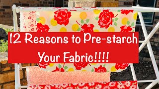 Twelve Reasons to Prestarch Your Fabric [upl. by Mahgem766]