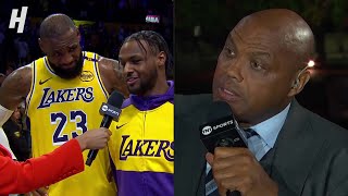 Inside the NBA reacts to Timberwolves vs Lakers LeBron amp Bronny 🎤 [upl. by Enirtak44]