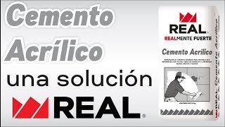 CEMENTO ACRÍLICO UNA SOLUCIÓN REAL [upl. by Irita]