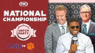 LSU vs Clemson FOX Sports National Championship Watch Party  FOX COLLEGE FOOTBALL [upl. by Miehar]