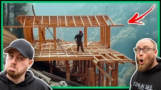 Komplettes HOLZHAUS in 9 MONATEN ALLEIN im Gebirge gebaut  Naturensöhne reagieren [upl. by Maxima65]