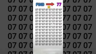 find the number 77 🧐 [upl. by Refinne]