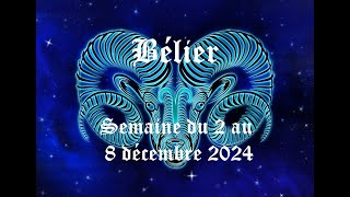 Bélier  Guidance du 2 au 8 décembre 2024  Introspection nécessaire pour dépasser vos souffrances [upl. by Nagaek405]