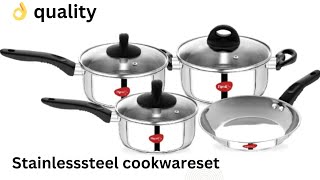 Stainless steel cookware setstainlesssteel cookwaresettrendingviralvideo AdwaithabhiThoughts [upl. by Hawk]