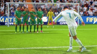 FIFA 18 FREE KICK GOALS COMPILATION 1 [upl. by Aimo]