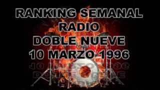 Ranking Semanal Radio Doble Nueve 10 Marzo 1996 [upl. by Anikes]