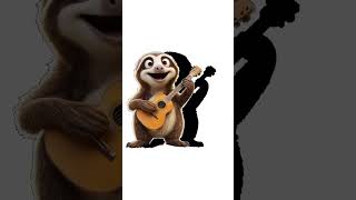 A Sloth Playing Guitar Surprised Expression 6 [upl. by Andaira]