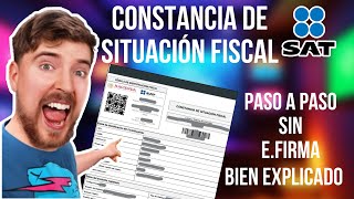 como sacar la constancia de situacion fiscal paso a paso sat constancia [upl. by Brunhilde]