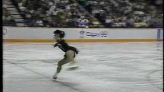 Midori Ito 伊藤 みどり JPN  1988 Calgary Figure Skating Ladies Short Program US ABC [upl. by Demetre]