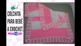 COLCHITA PARA BEBÉ A CROCHET PUNTILLA  Labores Angélika [upl. by Ruddie]