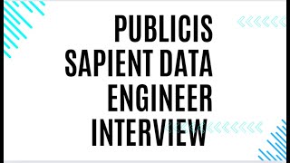 Publicis Sapient Data Engineer L2 Interview Questions [upl. by Ann-Marie733]