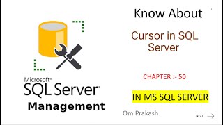 Cursor in SQL Server [upl. by Armington482]