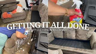 I DEEP CLEANED My Sofa with Resolve Urine Destroyer and WON [upl. by Nirhtak]