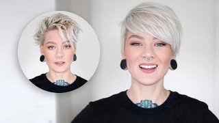 How to Style a Pixie Cut amp Side Bangs in 3 Easy Steps [upl. by Larsen357]