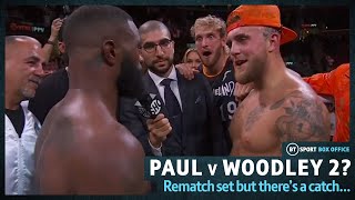 Jake Paul v Tyron Woodley 2 🤔 Rematch Targeted After Woodley Agrees To I Love Jake Paul Tattoo [upl. by Burch]