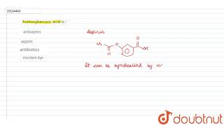 Acetoxybenzoic acid is [upl. by Ilana]