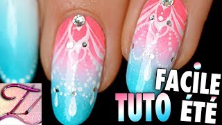 Tuto nail art dété pour débutants [upl. by Gilchrist]