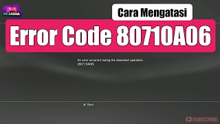 mengatasi ps3 erorr code 80710A06 [upl. by Nnael]