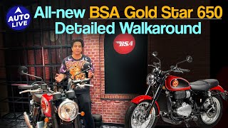 Allnew BSA Gold Star 650 Detailed Walkaround  Auto Live [upl. by Zollie]