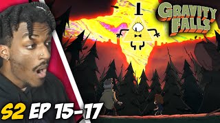 THE END IS NEAR  Gravity Falls Season 2 Ep 1517 REACTION [upl. by Lakim434]