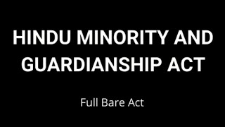 Hindu Minority And Guardianship Act hindulaw law llb hinduminorityandguardianshipact [upl. by Ion]