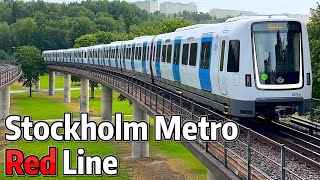 ⁴ᴷ⁶⁰ Exploring the Stockholm Red Line 2024 [upl. by Kleeman]