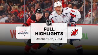 Capitals at Devils  October 19 2024  NHL Full Game Highlights [upl. by Reerg555]