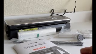 Unboxing Anybear Vacuum Sealer Machine  Powerful 90kPa Food Sealing with Builtin Cutter [upl. by Elohcan]