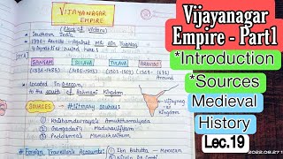 Sources amp Introduction  Vijaynagar Empire  Medieval History  Lec19  An Aspirant [upl. by Murrell]