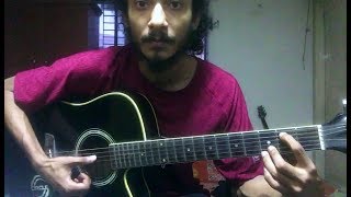 Artcell  Amar Pothchola Guitar Intro Tutorial Part 1 [upl. by Aicatsan142]