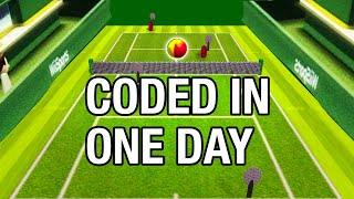 I Made Wii Tennis in 24 Hours [upl. by Bennie]