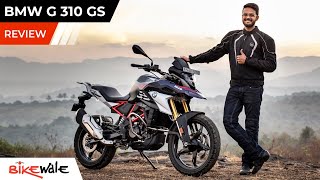 BMW G310GS BS6 Review  Is It Worthy Rival To KTM 390 Adventure  BikeWale [upl. by Ahtelra]