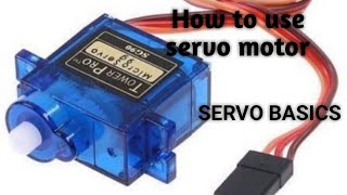 Servo motor basics How to use servo motor [upl. by Ennaj294]