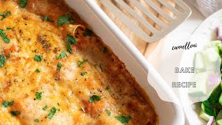 Cannelloni Pasta Bake Recipe  Italian recipes for dinner [upl. by Lovash704]