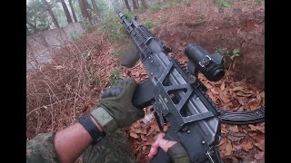 Skirmish Airsoft Taman Wisata Alam Punti Kayu Palembang GBBR GHK AKM [upl. by Pellikka]