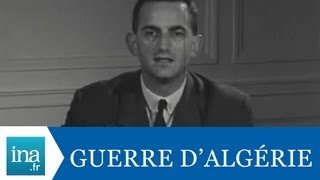 Alain PEYREFITTE quotaprès le référendum algérienquot  Archive vidéo INA [upl. by Hctud]